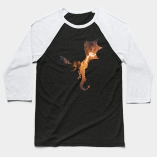 Flying Lightning Dragon Baseball T-Shirt